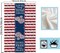 4th of July Kitchen Towels Patriotic Decorations Stripe Stars Heart Dish Towels Memorial Day Independence Day Hand Towels 18x26 Inch Set of 2